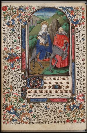 The Flight into Egypt: Mary, St. Joseph and the Christ-child on their way