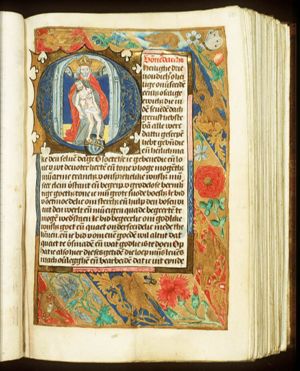 The Trinity: God the Father holding the body of Christ (Not Gottes)