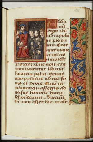 Christ before Pilate, Pilate washes his hands