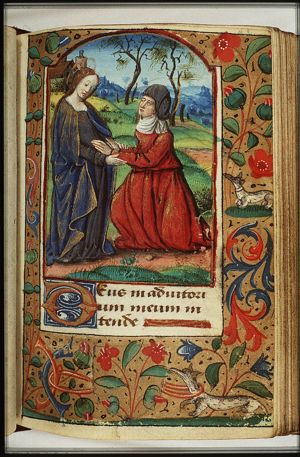 The Visitation: Mary meets St. Elisabeth