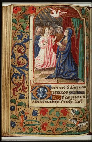Pentecost: The Holy Spirit descends upon Mary and the apostles