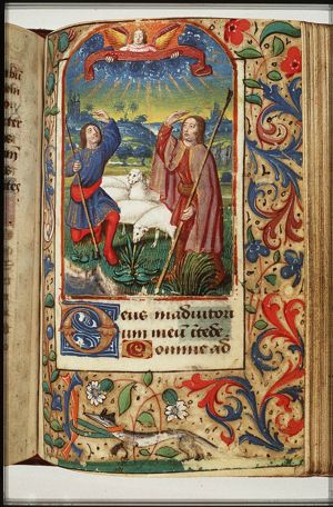 Annunciation of Christ's birth to the shepherds