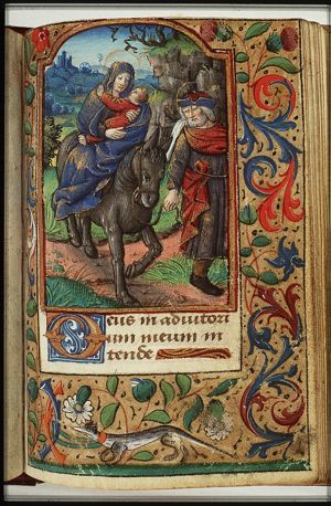 The Flight into Egypt: Mary, St. Joseph and the Christ-child on their way