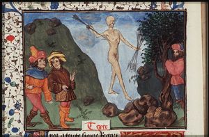Atropos, who kills men with her arrows of death