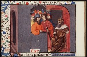 The messenger from the Greeks demands the return of Helen from Priam
