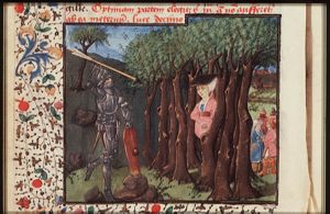 Cephalus accidentally kills his wife Procris during hunting