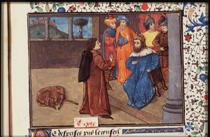 Helenus counsels Priam about the abduction of Helen