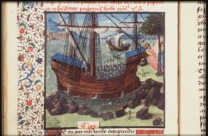 King Ceyx takes leave of his wife Alcyone