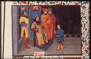 Troilus counsels Priam about the abduction of Helen