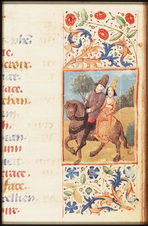 May: a couple on horseback