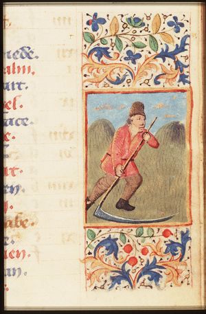 June: a man making hay