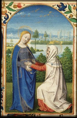 The Visitation: Mary meets St. Elisabeth