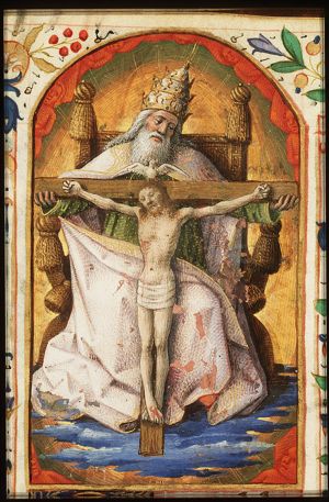 The Trinity: God the Father holding the crucifix (Mercy-Seat)