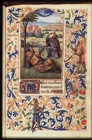 Annunciation of Christ's birth to the shepherds