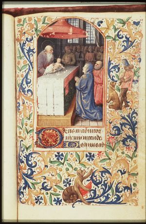 The presentation in the temple: Mary presents the Christ-child to Simeon