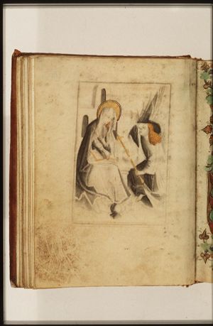 The Annunciation: Gabriel announces Christ's birth to Mary