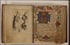 The Annunciation: Gabriel announces Christ's birth to Mary