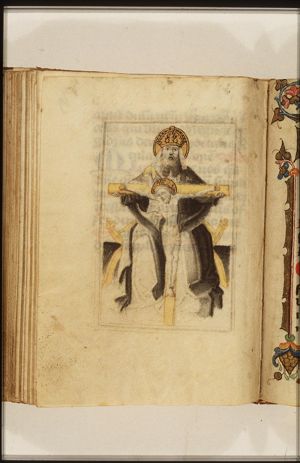 The Trinity: God the Father holding the crucifix (Mercy-Seat)