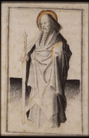 St. Paul holding a sword and a book