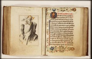 St. Christopher carries the Christ-child