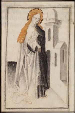 St. Barbara before the tower
