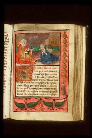 Anna selbdritt: Anna, Mary and the Christ-child close together