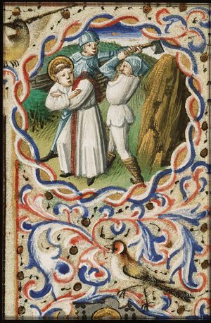 St. Martin, Bishop of Tours, attacked by robbers
