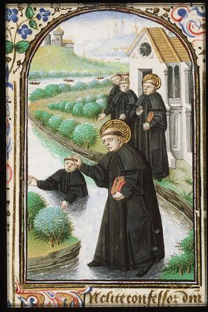 St. Maurus of Glanfeuil, walking on the water, saves St. Placidius from drowning