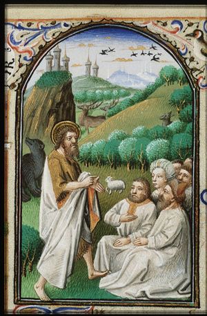 St. John the Baptist preaching to a multitude