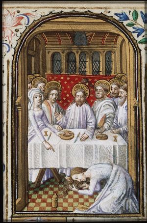 The Supper at Bethany: St. Mary Magdalene anoints Christ's feet