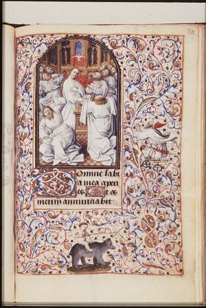 Pentecost: the Holy Spirit descends upon Mary and the apostles