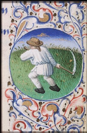 June: a man making hay