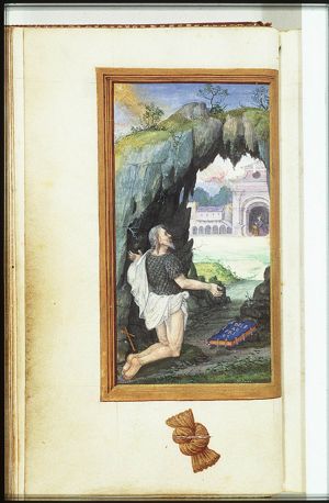 Jean Lallemant le Jeune looking at the Annunciation: Gabriel announces Christ's birth to Mary