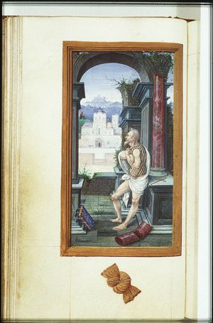 Jean Lallemant le Jeune looking at the Visitation: Mary meets St. Elisabeth
