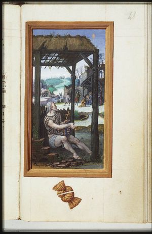 Jean Lallemant le Jeune looking at the adoration of the Christ-child by the Magi