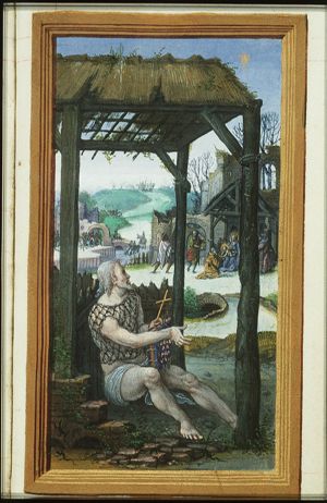 Jean Lallemant le Jeune looking at the adoration of the Christ-child by the Magi