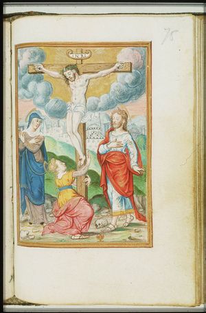 The Crucifixion, with Mary, St. John and St. Mary Magdalene