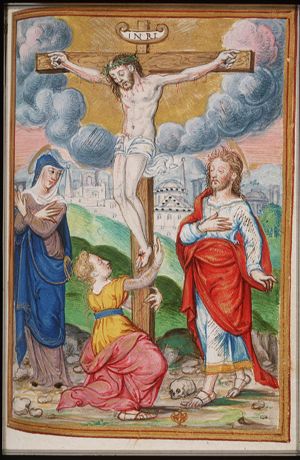The Crucifixion, with Mary, St. John and St. Mary Magdalene
