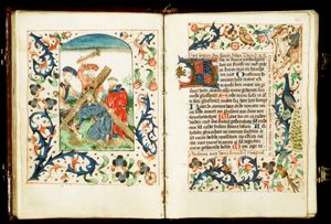 The carrying of the cross: Christ bears the cross