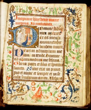 The Annunciation: Gabriel announces Christ's birth to Mary