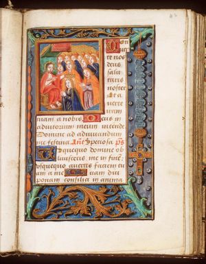 The coronation of Mary by Christ