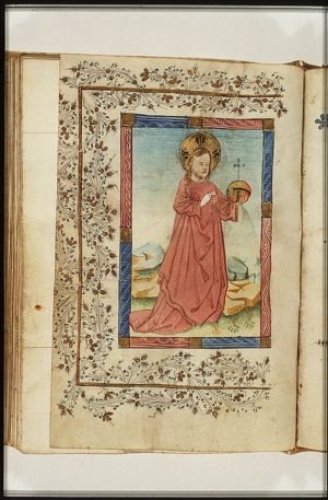 Salvator Mundi: Christ making a blessing gesture and holding an orb