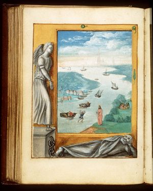 St. Peter walks on the water