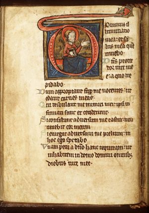 A prophet holding a book