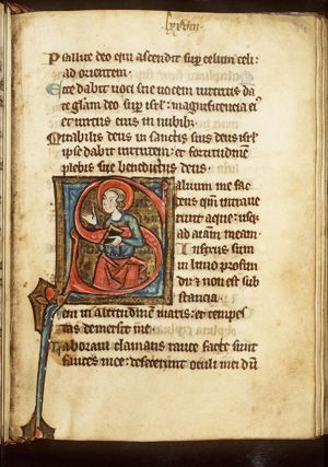 A prophet holding a book