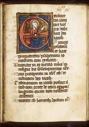 A prophet holding a book