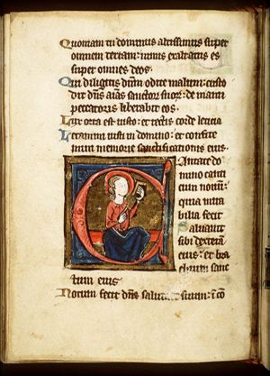 A prophet holding a book