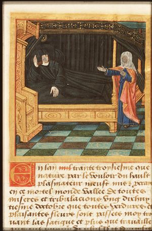 The author of the book in mourning with Knowledge