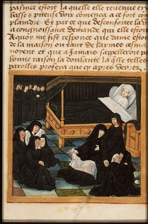 The deathbed of Philippes de Commines