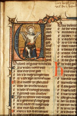 The Trinity: God the Father holding the crucifix (Mercy-Seat)